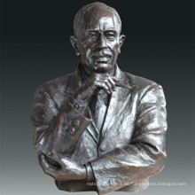 Estatua de gran figura Economista Keynes Escultura de Bronce Tpls-082